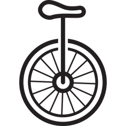 One Wheel Bicycle  Icon