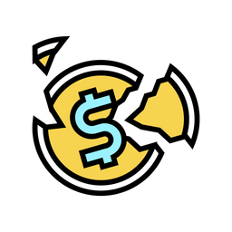 Crashed Coin  Icon