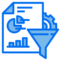 Analytics Filter Data  Icon