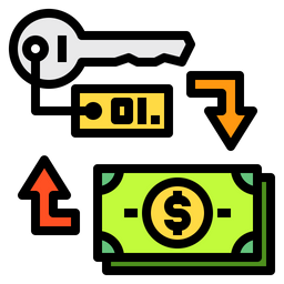 Key Money Cash Icon