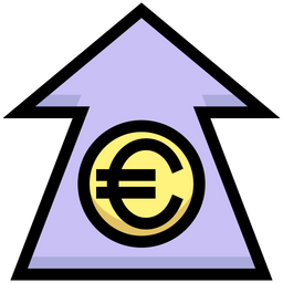 Euro Increase  Icon