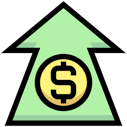 Dollar Increase  Icon