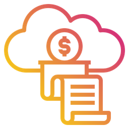 Cloud Invoice  Icon