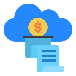 Cloud Invoice  Icon