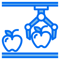 Apfel-Roboter-Landwirtschaft  Symbol