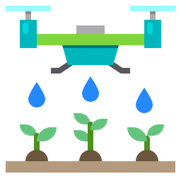 Rega de drone  Ícone
