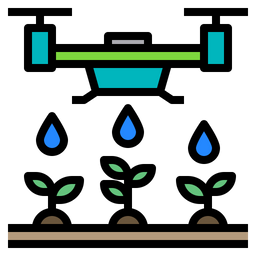 Bewässerung per Drohne  Symbol