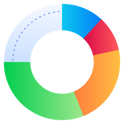 원형 차트  아이콘