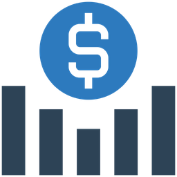 Dollar Graph  Icon