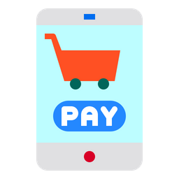 Mobile Shopping Payment  Icon