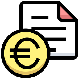 Euro Bill  Icon