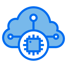클라우드 칩  아이콘