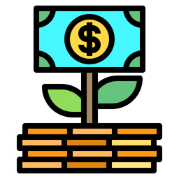 Growth Money Finance Icon