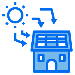 주택 태양광 발전  아이콘
