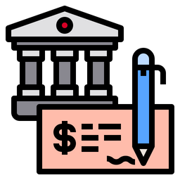 Bank Cheque  Icon