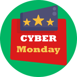 Cyber Monday-Etikett  Symbol