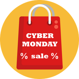 Cyber Monday-Etikett  Symbol