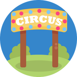 Etiqueta de circo  Icono