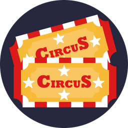 Etiqueta de circo  Icono