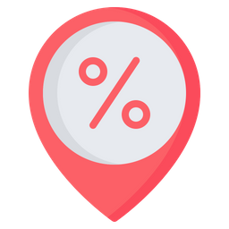 Discount Location  Icon