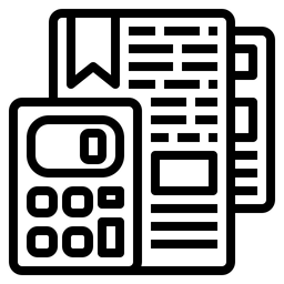 Buchhaltungsbericht  Symbol