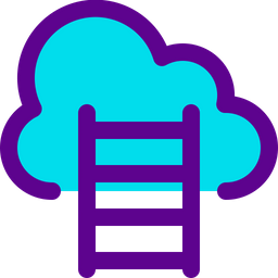 Cloud Ladder  Icon