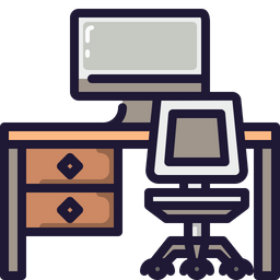 Computer Table  Icon