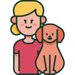 Kid and dog  Icon