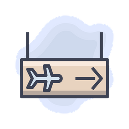 Airport Direction  Icon