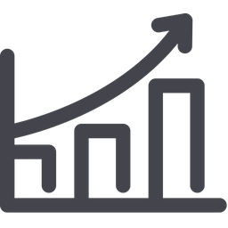 Gráfico de crescimento  Ícone