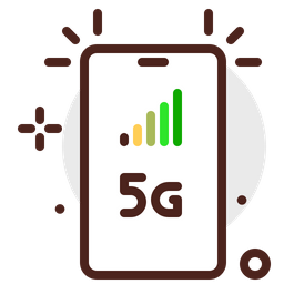 5 G Phone  Icon