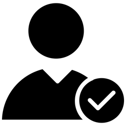 Konto genehmigen  Symbol