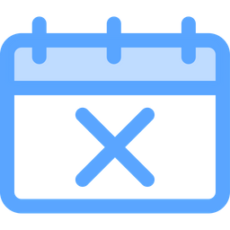 Cancel Calendar  Icon