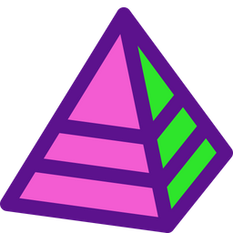 3 D Pyramid  Symbol