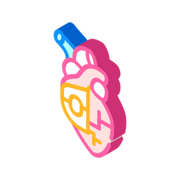 Heart Pacemaker Isometric Icon
