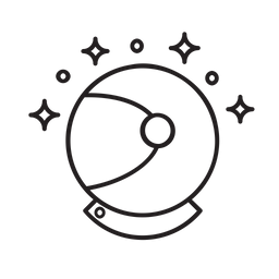우주비행사 헬멧  아이콘