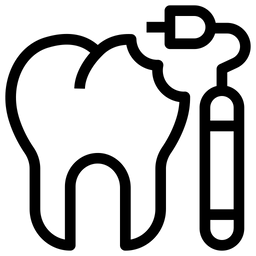 Zahnbehandlung  Symbol