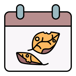 Autumn Calendar  Icon