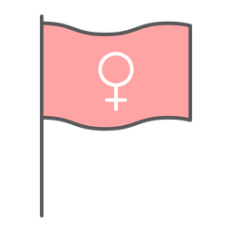 페미니즘 깃발  아이콘