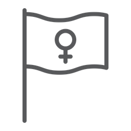 Bandera del feminismo  Icono