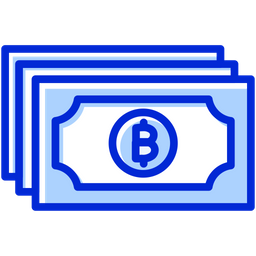 Dinheiro Bitcoin  Ícone