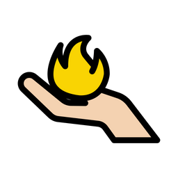 Feuer zur Hand  Symbol