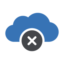 Delete Cloud  Icon