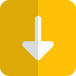 Arrow Down Square  Icon