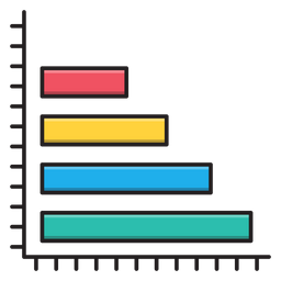 Gráfico de colunas  Ícone