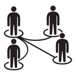 Diagrama de pessoas  Ícone