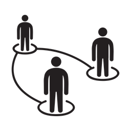Conexão de pessoas  Ícone