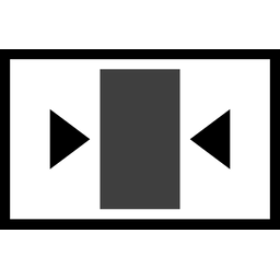 Bereich schmal  Symbol