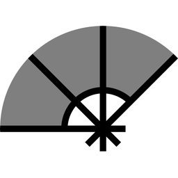 Chinesischer Handfächer  Symbol