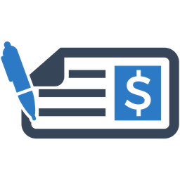 Bank check  Icon